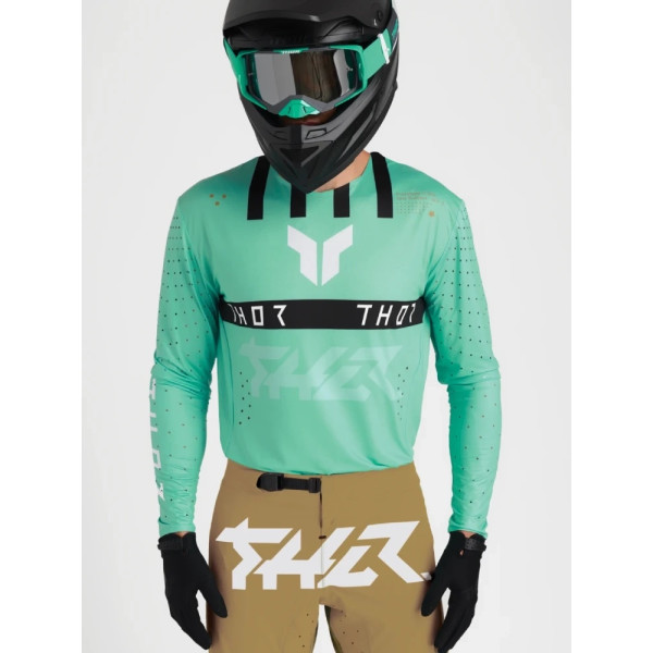 Блуза ендуро Thor Sportmode Flite зелено-чорна
