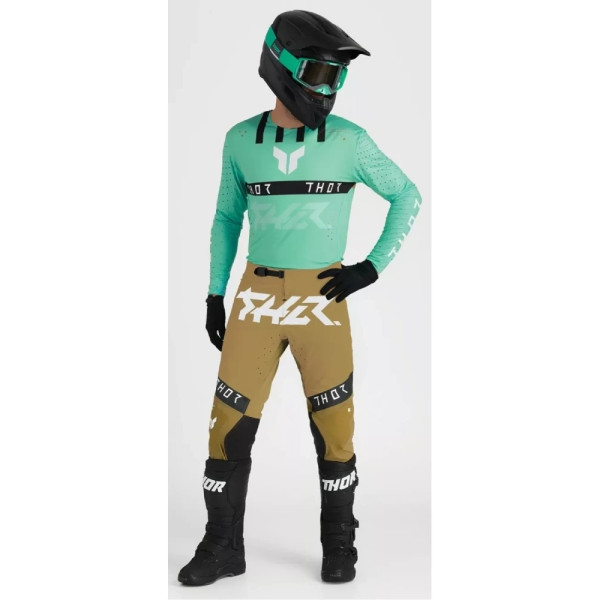 Блуза ендуро Thor Sportmode Flite зелено-чорна
