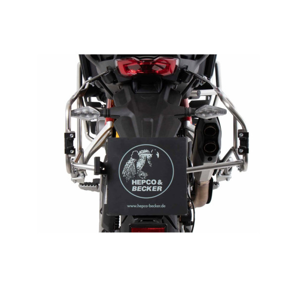 Комплект: бічні кофри + кріплення Hepco&Becker Xplorer Cutout Ducati Multistrada V4/S/S Sport/Pikes Peak (21-24)/Rally (23-24) чорні