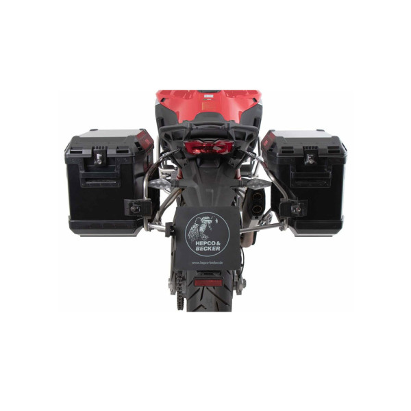 Комплект: бічні кофри + кріплення Hepco&Becker Xplorer Cutout Ducati Multistrada V4/S/S Sport/Pikes Peak (21-24)/Rally (23-24) чорні