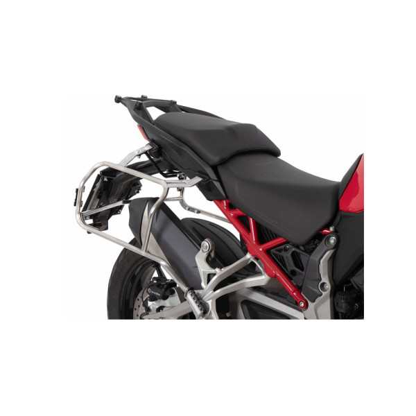 Комплект: бічні кофри + кріплення Hepco&Becker Xplorer Cutout Ducati Multistrada V4/S/S Sport/Pikes Peak (21-24)/Rally (23-24) чорні
