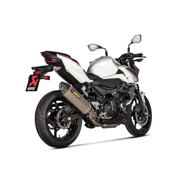 Глушник мотоцикловий Slip-On Line (Титан + Вуглецеве волокно) Akrapović Kawasaki Z 400 (19-)/ Ninja 400 (18-23)
