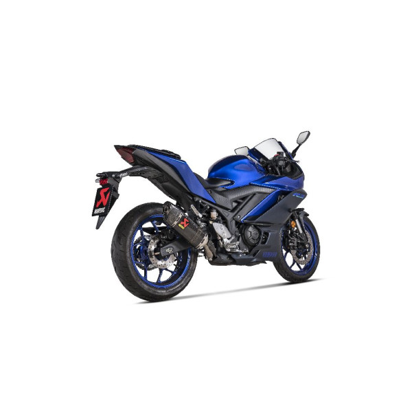 Глушник мотоцикловий Slip-On Line (Carbon) Akrapović Yamaha MT-03 (22-)/ YZF-R3 (15-)