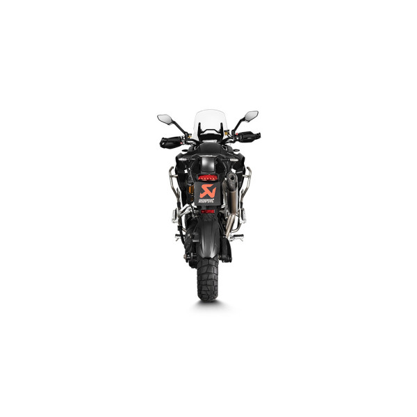 Глушник мотоцикловий Slip-On Line Титан + Вуглецеве волокно Akrapovič Triumph Tiger 1200 Rally Explorer/ Pro/ GS/ GS Pro/ GS Explorer (22-24)