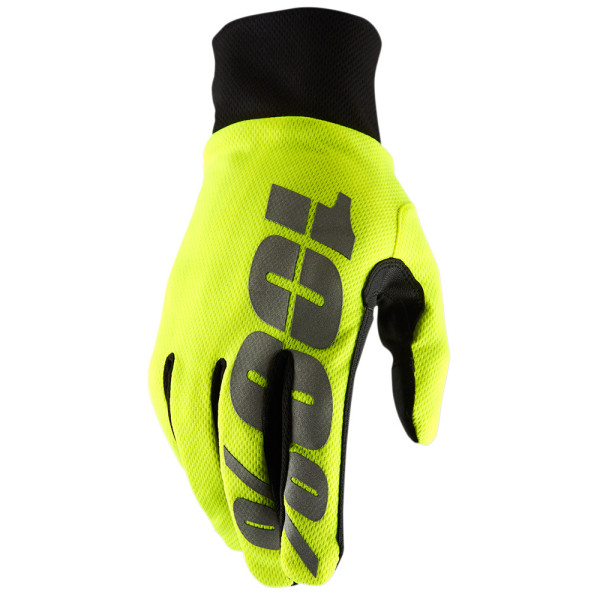 Водонепроникні кросові рукавички 100% Hydromatic fluo