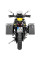 Комплект: бічні кофри сріблясті Zega Mundo + чорні стелажі Touratech Aprilia Tuareg 660 (21-) об'єм: 31+38л