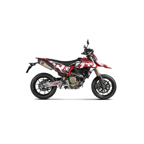 Глушник Akrapović Ducati Hypermotard 698 ABS Mono/ RVE (24-) з титану [з гомологацією]