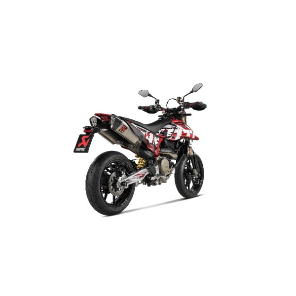 Глушник Akrapović Ducati Hypermotard 698 ABS Mono/ RVE (24-) з титану [з гомологацією]