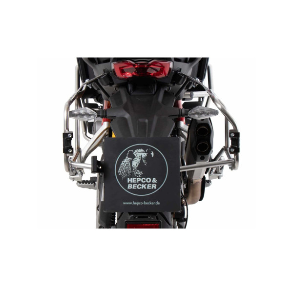 Комплект: бічні кофри + кріплення Hepco&Becker Xplorer Cutout для Ducati Multistrada V4 / S / S Sport (21-24) срібний