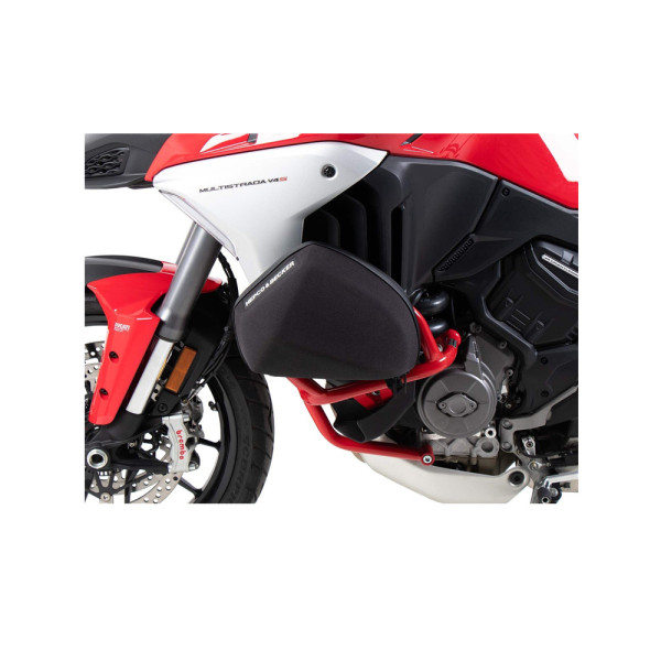 Комплект: бічні кофри + кріплення Hepco&Becker Xplorer Cutout для Ducati Multistrada V4 / S / S Sport (21-24) срібний