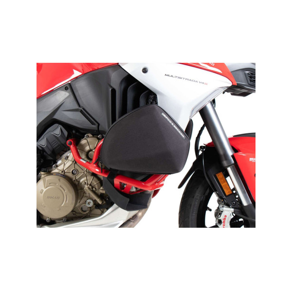Комплект: бічні кофри + кріплення Hepco&Becker Xplorer Cutout для Ducati Multistrada V4 / S / S Sport (21-24) срібний