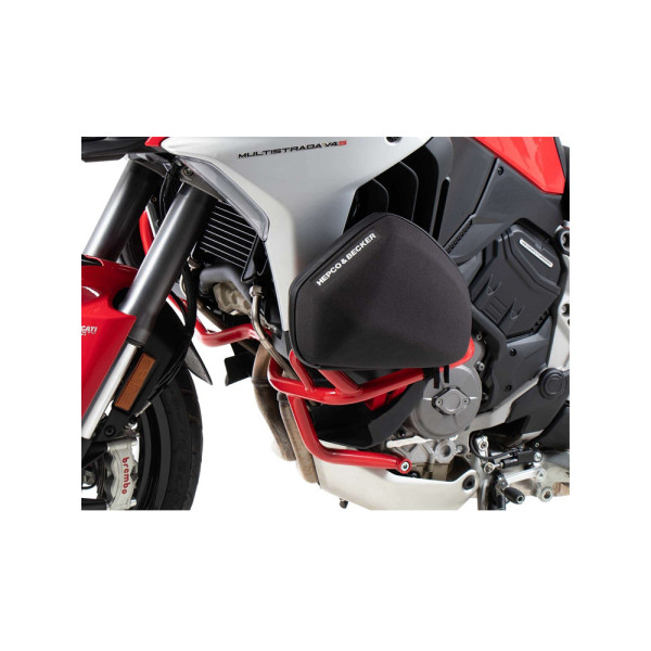 Комплект: бічні кофри + кріплення Hepco&Becker Xplorer Cutout для Ducati Multistrada V4 / S / S Sport (21-24) срібний
