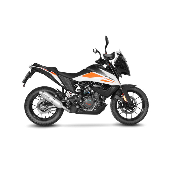 Вихлопна система LeoVince LV One Evo Slip-On, Нержавіюча сталь для KTM 390 Adventure 20-24