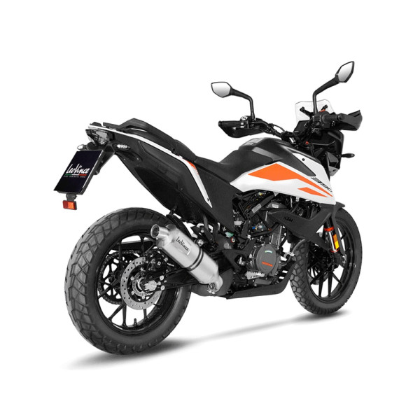 Вихлопна система LeoVince LV One Evo Slip-On, Нержавіюча сталь для KTM 390 Adventure 20-24