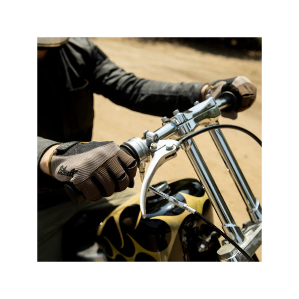 Кросові рукавички Biltwell Moto коричнево-чорні
