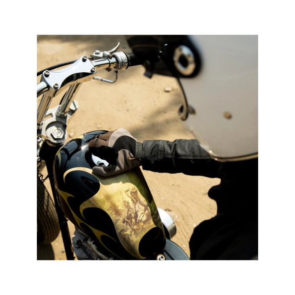 Кросові рукавички Biltwell Moto коричнево-чорні