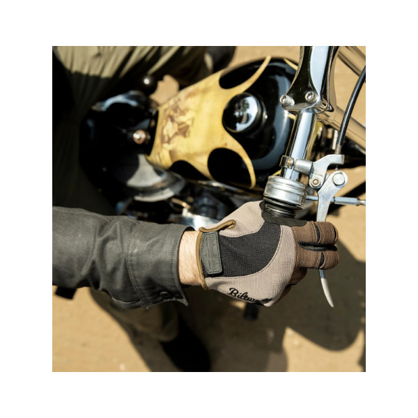 Кросові рукавички Biltwell Moto коричнево-чорні