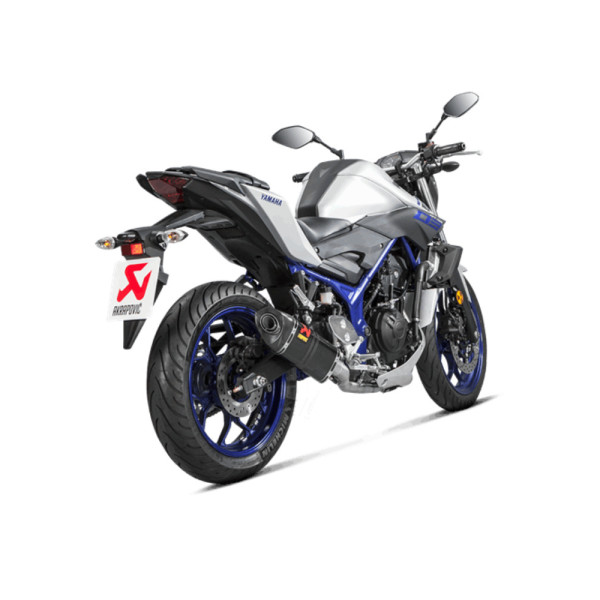 Повний вихлопний системи Akrapovič Racing Line Yamaha MT-03 (16-24)/ YZF-R25 (15-24)/ YZF-R3 (15-24) вуглецеве волокно