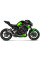 Вихлопна система Slip-On line Титан + Вуглецеве волокно Akrapović для Kawasaki Z900 (20-24)