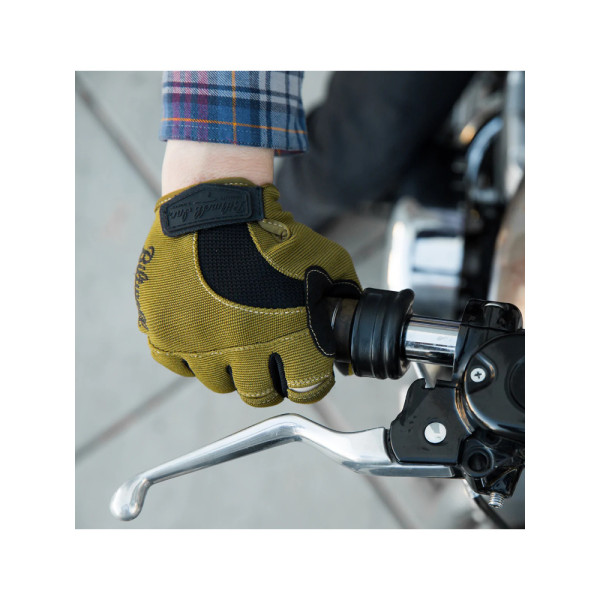 Кросові рукавички Biltwell Moto зелено-чорні