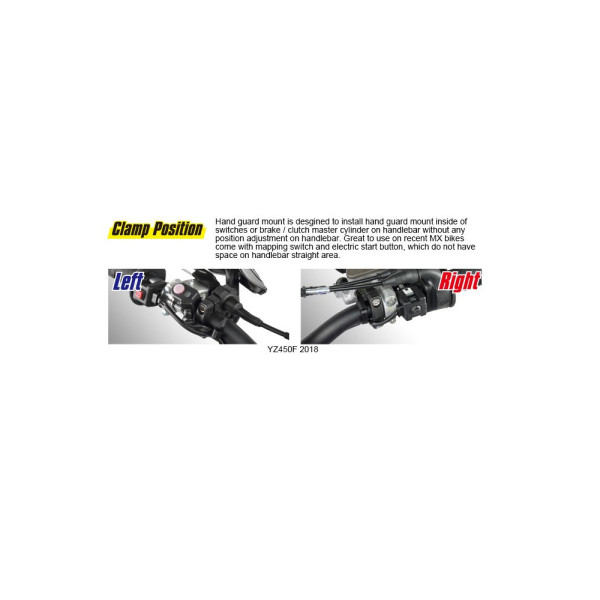 Гріпси Zeta для Honda CRF250L / CRF300L / RALLY (21-) чорні