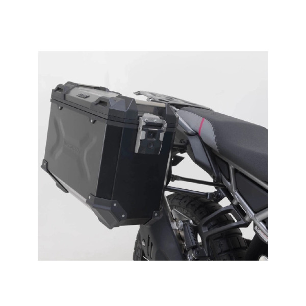 Комплект: бічні кофри + стійки PRO TRAX ADV SW-Motech CF Moto 450 MT (23-) чорні об'єм: 45 +37л