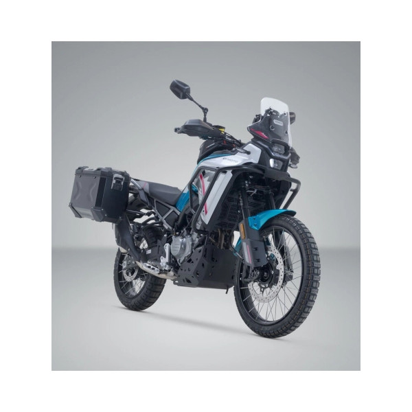Комплект: бічні кофри + стійки PRO TRAX ADV SW-Motech CF Moto 450 MT (23-) чорні об'єм: 45 +37л