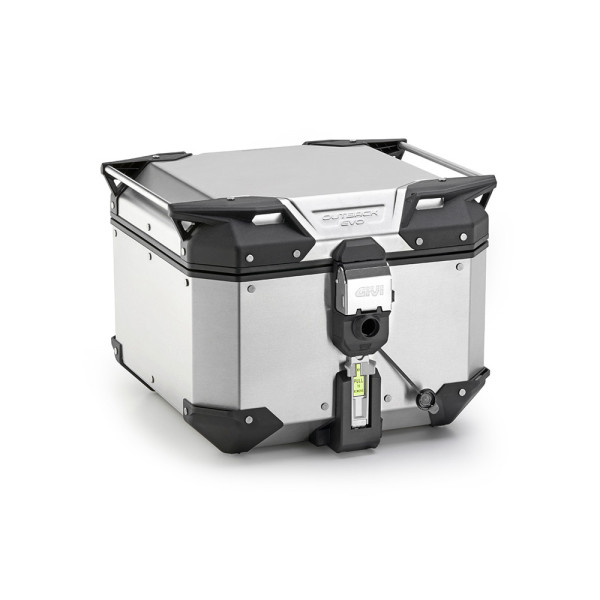 Центральний кофр GIVI Monokey Trekker Outback EVO SMART 42 алюмінієвий, сріблястий без вставки SLR; об'єм: 42л