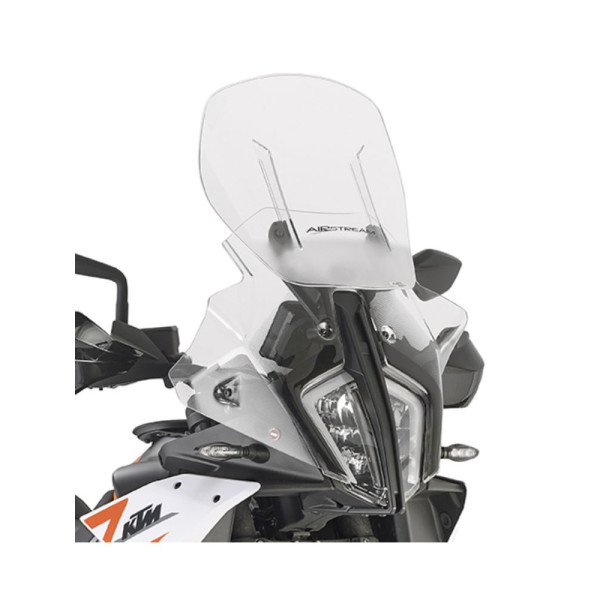 Мотоциклетний екран GIVI Airflow регульований KTM 890 SMT (23-)/ Adventure 790/ 890 (23-) прозорий