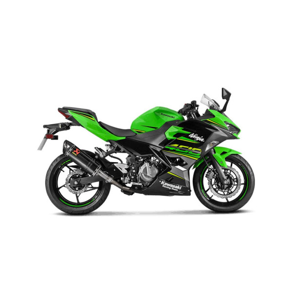 Випускний глушник Akrapovič Slip-On Line Kawasaki EX 400 Ninja (18-23)/ Ninja 400/ 500 (24-)/ Z 400 (19-)/ 500 (25) вуглецеве волокно