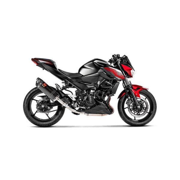 Випускний глушник Akrapovič Slip-On Line Kawasaki EX 400 Ninja (18-23)/ Ninja 400/ 500 (24-)/ Z 400 (19-)/ 500 (25) вуглецеве волокно