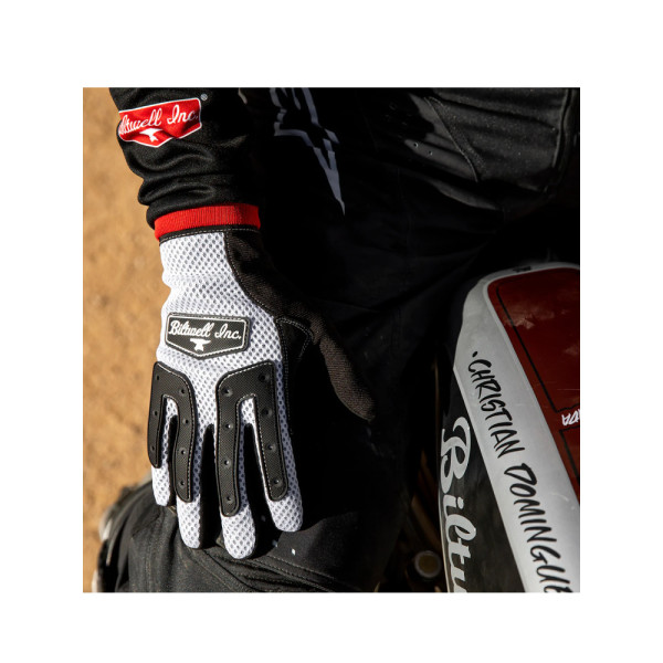 Рукавички кросові Biltwell Anza біло-чорні