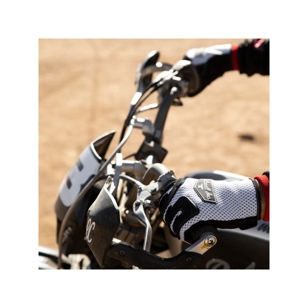 Рукавички кросові Biltwell Anza біло-чорні