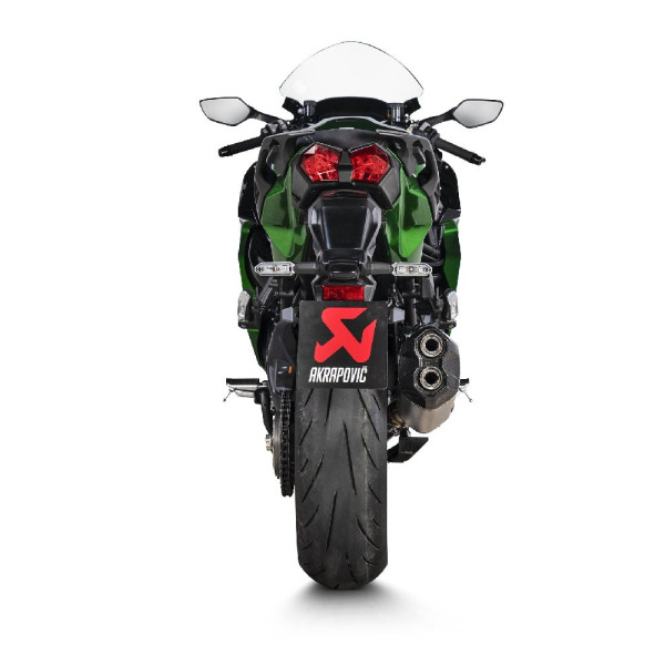 Глушник мотоцикловий Slip-On Line (Титан + Вуглецеве волокно) Akrapović Kawasaki Ninja H2 SX (22-)