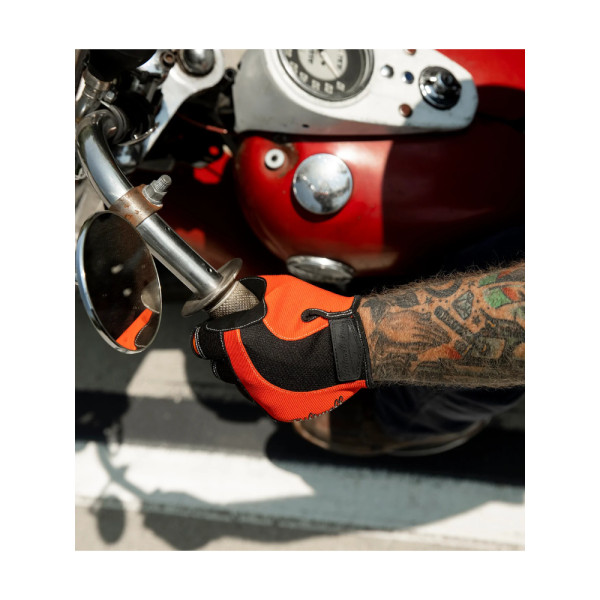 Рукавички кросові Biltwell Moto чорні-помаранчеві