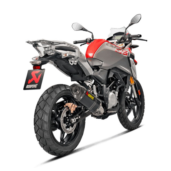 Глушник мотоцикловий Akrapovič Racing Line BMW G 310 R (16-24)/ G 310 GS (17-24) вуглецеве волокно