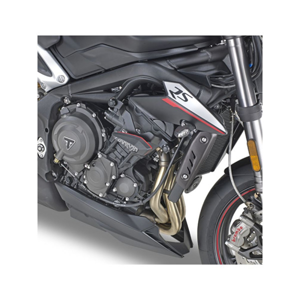 Краш-пади рами GIVI Triumph Street Triple 765 (17-20) чорний-сірий кріплення в комплекті
