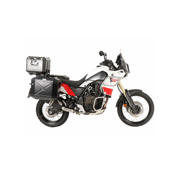 Комплект: бічні кофри + кріплення Hepco&Becker Xplorer Cutout Yamaha Tenere 700 World Raid (22-24)/World Rally (23-24) чорні