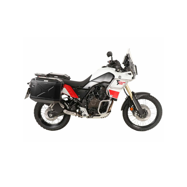 Комплект: бічні кофри + кріплення Hepco&Becker Xplorer Cutout Yamaha Tenere 700 World Raid (22-24)/World Rally (23-24) чорні