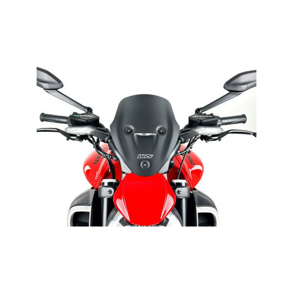 Мотоциклетний екран WRS Sport Ducati Diavel V4 (23-24) чорний матовий