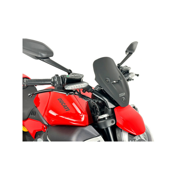 Мотоциклетний екран WRS Sport Ducati Diavel V4 (23-24) чорний матовий
