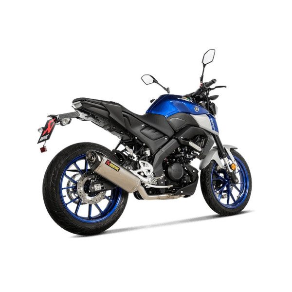 Повний вихлопний системи Akrapovič Racing Line Yamaha MT-125/ YZF-R125/ YZF-R15 (21-) Титан + Вуглецеве волокно