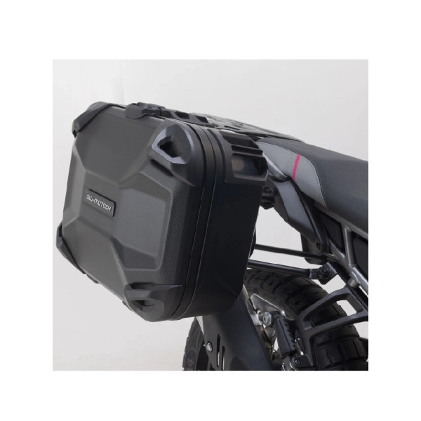 Комплект: бічні кофри DUSC M і L + кріплення PRO SW-Motech CF Moto 450MT (23-) об'єм: 33л + 41л