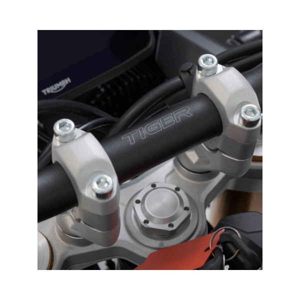 Набір для підвищення керма Ø28 SW-Motech Triumph Tiger 900 GT/ Pro, Rally Pro (23-) сріблястий +20 мм