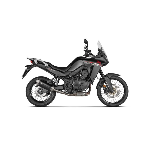 Глушник мотоцикловий Akrapovič Honda XL750 Transalp (23-24) чорний титан
