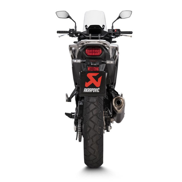 Глушник мотоцикловий Akrapovič Honda XL750 Transalp (23-24) чорний титан