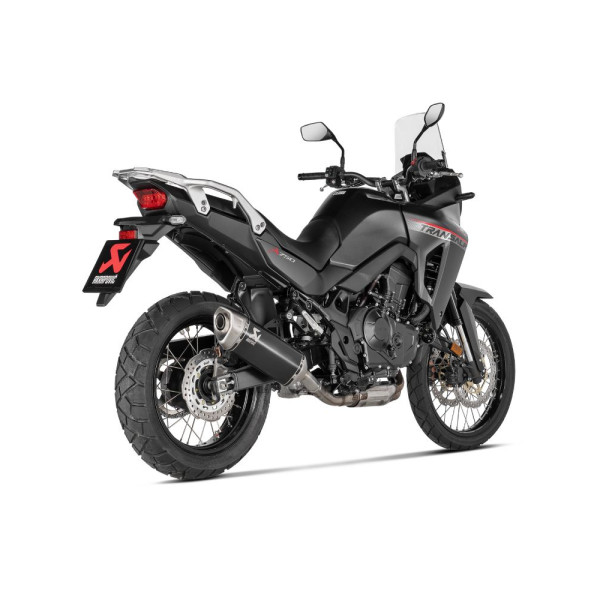 Глушник мотоцикловий Akrapovič Honda XL750 Transalp (23-24) чорний титан
