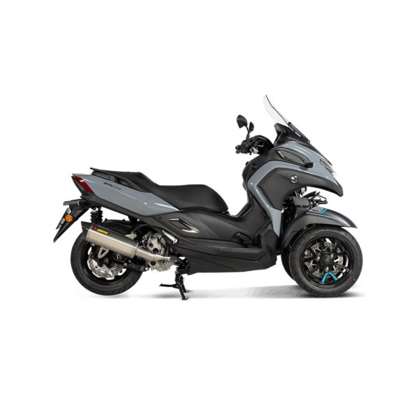 Глушник мотоцикловий Akrapovič Slip-On Line Yamaha MW 300 Tricity (21-24)/ 125 Tricity (21,23)/ CZD 300 A X-Max/ Tech Max (21-22), X-Max 300 X-Max/ Tech Max (23-24) Нержавіюча сталь + Вуглецеве волокно