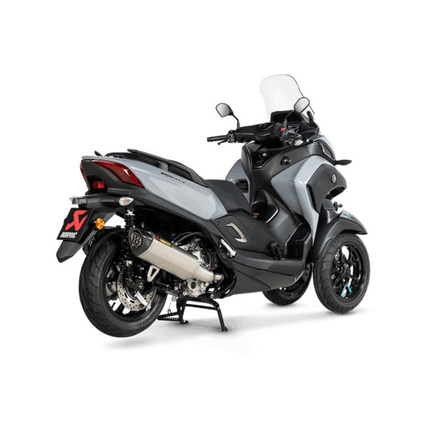 Глушник мотоцикловий Akrapovič Slip-On Line Yamaha MW 300 Tricity (21-24)/ 125 Tricity (21,23)/ CZD 300 A X-Max/ Tech Max (21-22), X-Max 300 X-Max/ Tech Max (23-24) Нержавіюча сталь + Вуглецеве волокно