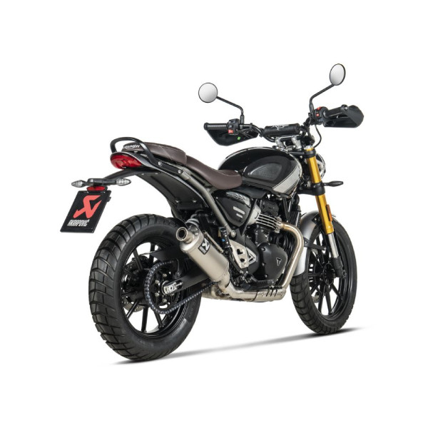 Вихлопна система Akrapović Slip-On Line Triumph Scrambler 400 X (24)/ Speed 400 (24-) титан